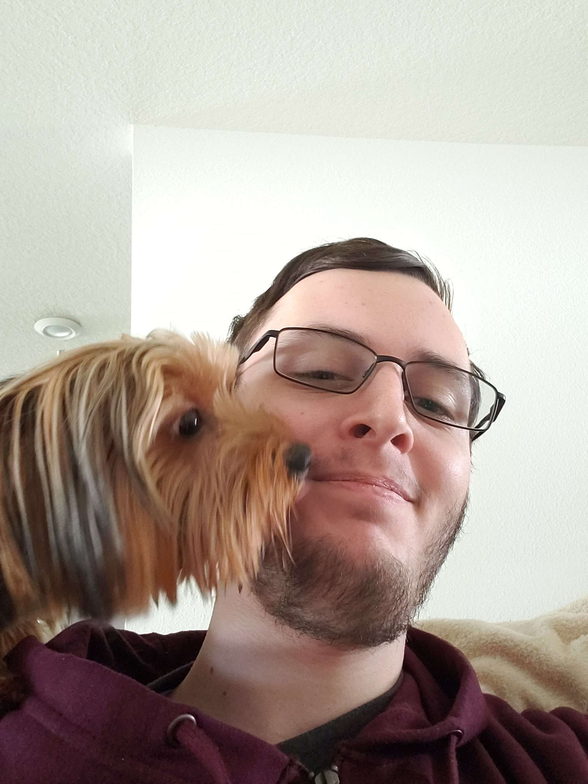 Robert Todd with his dog